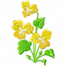 Flowers And Tree Embroidery Design 7